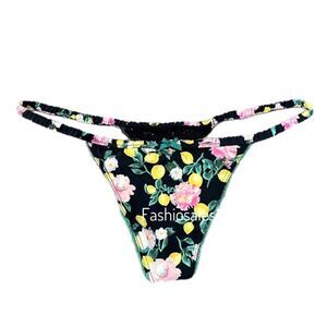 Victoria's Secret Sexy Smooth V string panty Black lemons